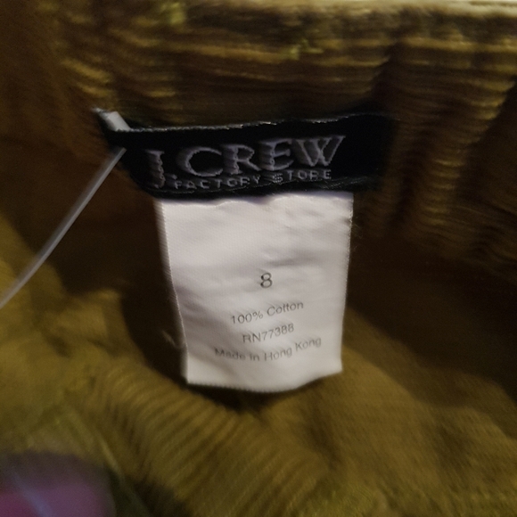 J. Crew women's size 8 olive corduroy skirt NWT - Picture 3 of 5